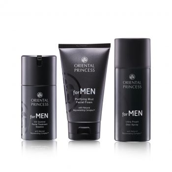 เซต for MEN Facial Treatment Essence + Facial Foam + Deo Spray