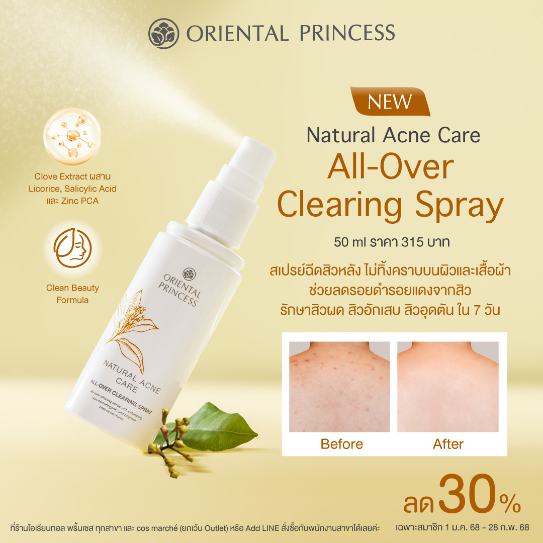 NEW! Natural Acne Care All-Over Clearing Spray